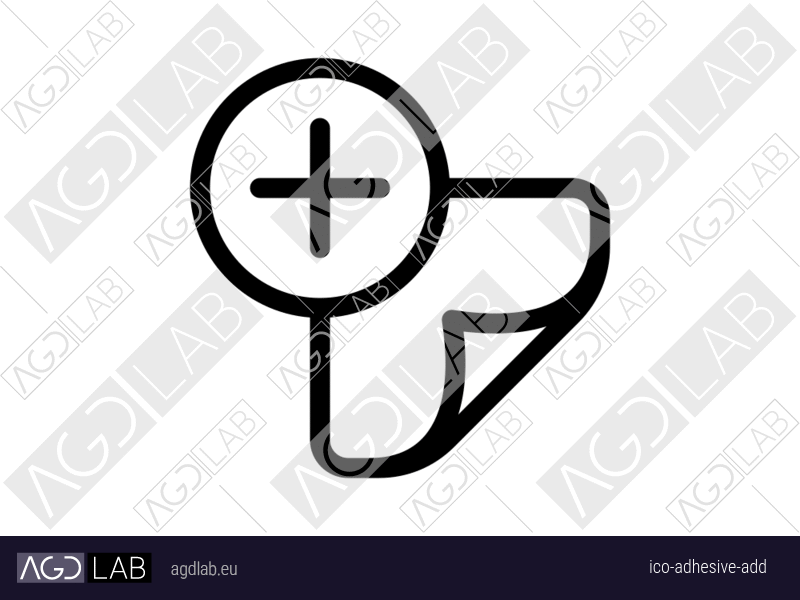 Adhesive add icon
