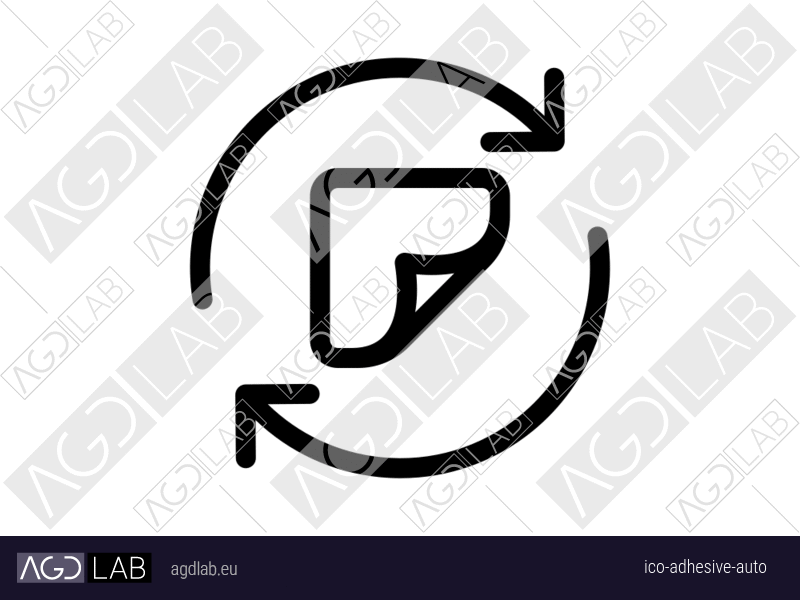 Adhesive auto icon