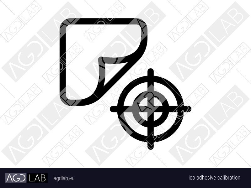 Adhesive calibration icon