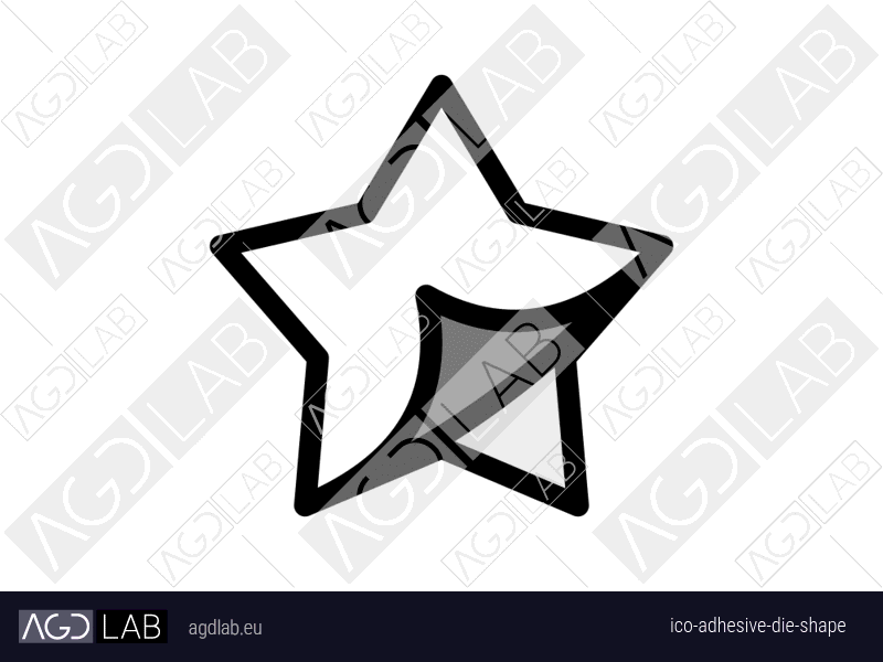 Adhesive die shape icon