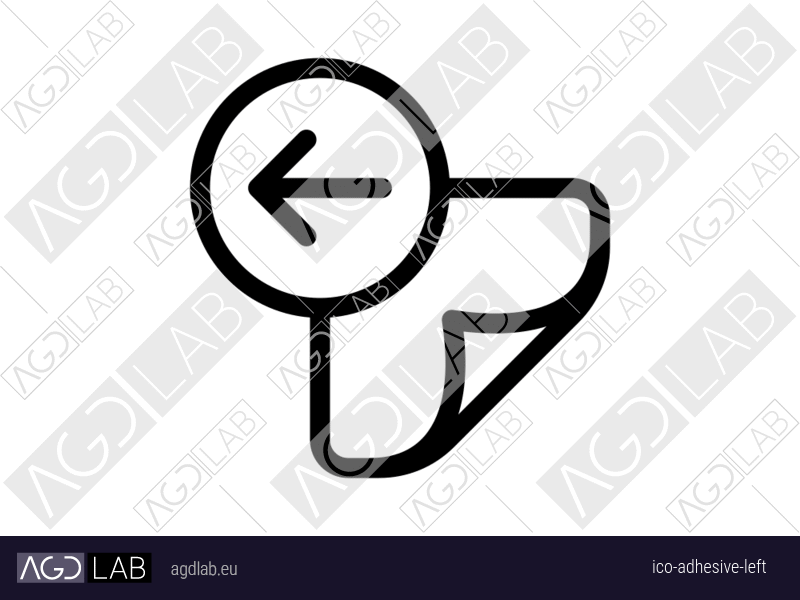 Adhesive left icon