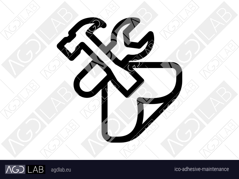 Adhesive maintenance icon