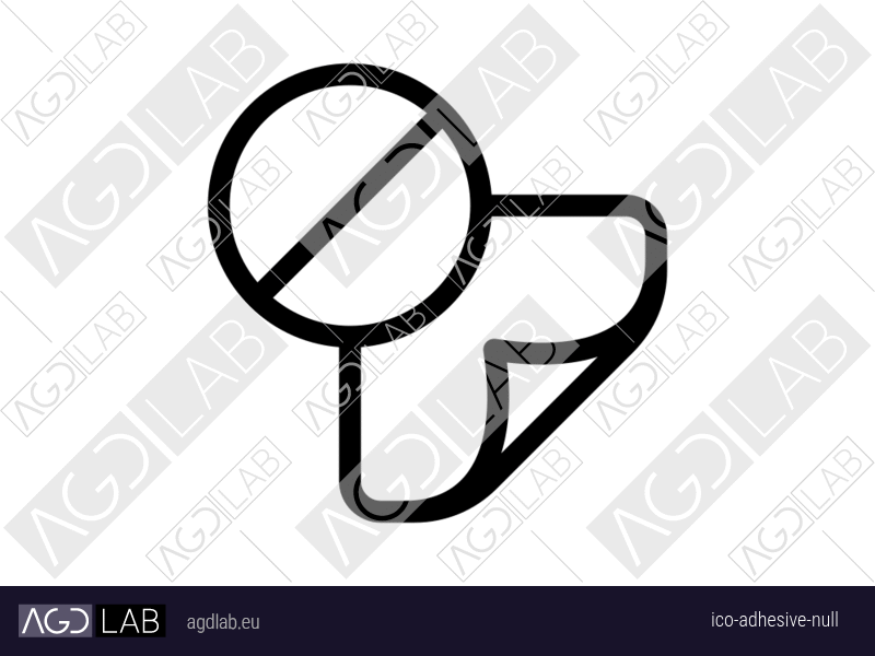 Adhesive null icon