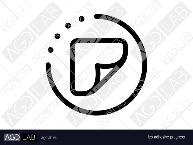 Adhesive progress icon