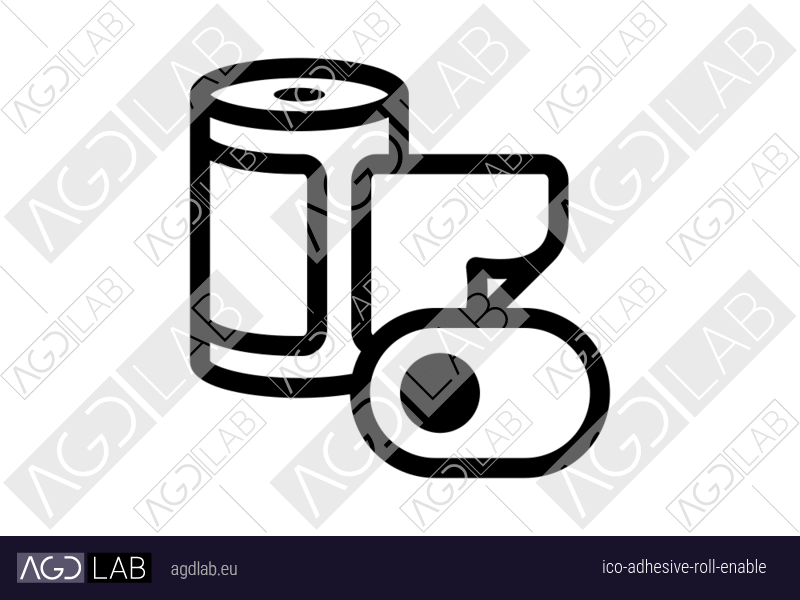 Adhesive roll enable icon