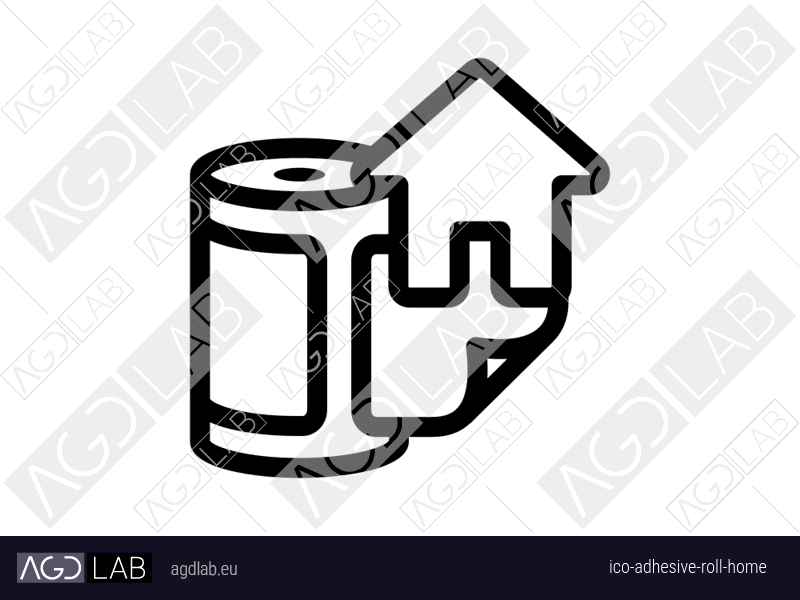 Adhesive roll home icon