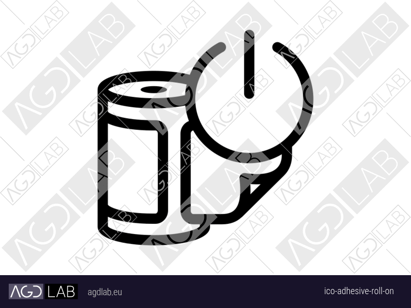 Adhesive roll ON icon