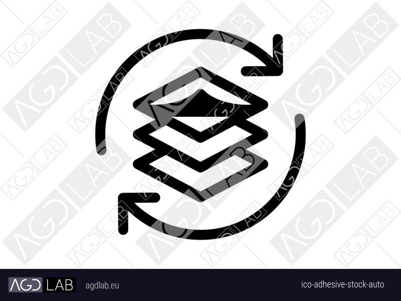 Adhesive stock auto icon