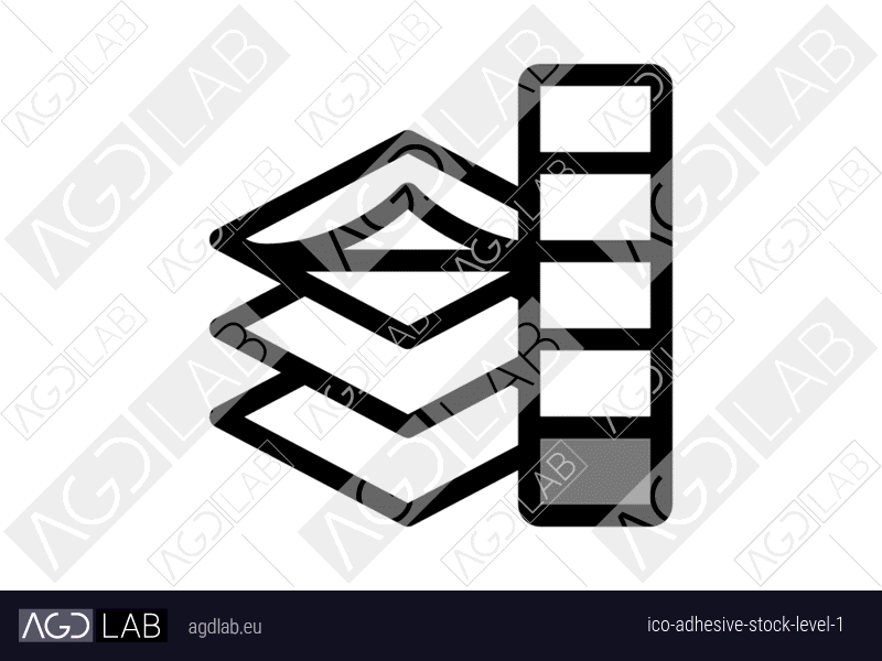 Adhesive stock level 1 icon