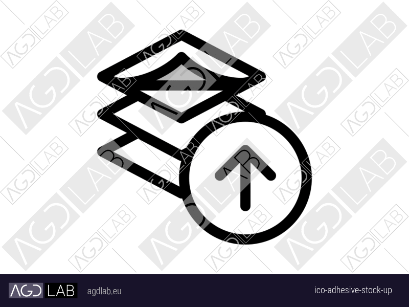 Adhesive stock up icon