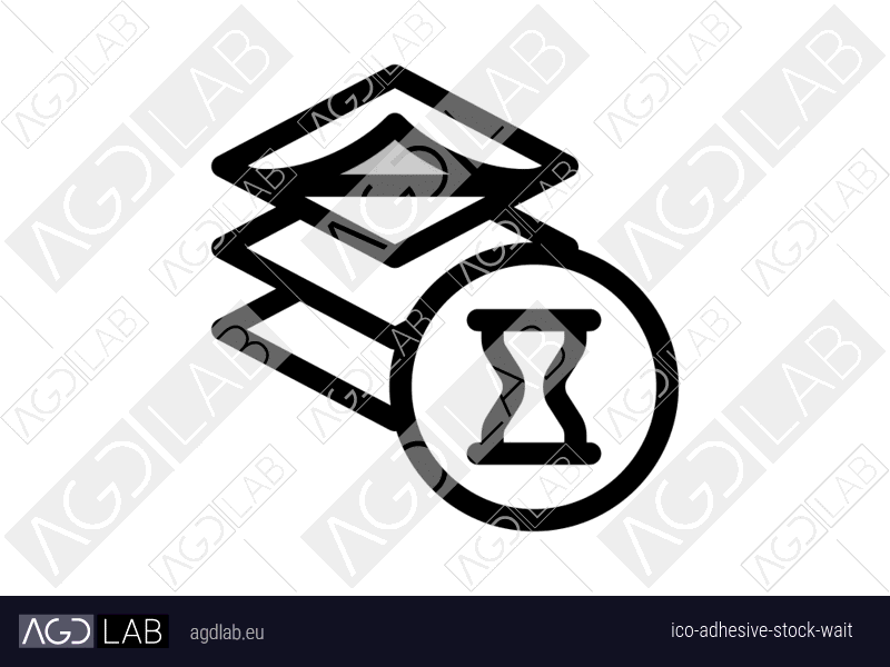 Adhesive stock wait icon