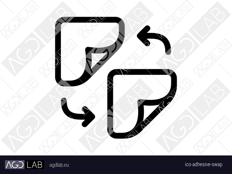 Adhesive swap icon