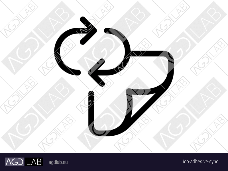 Adhesive sync icon