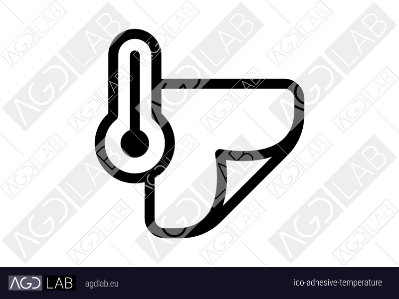 Adhesive temperature icon