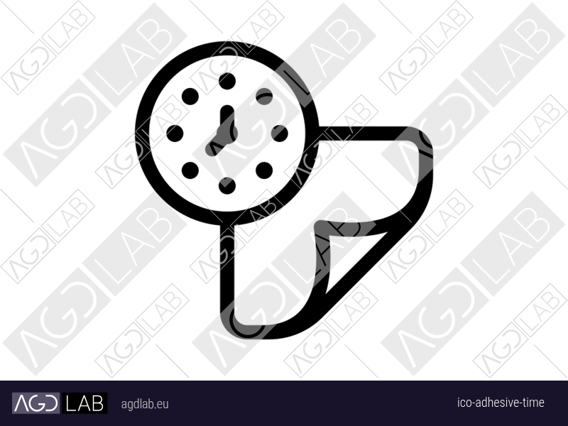 Adhesive time icon