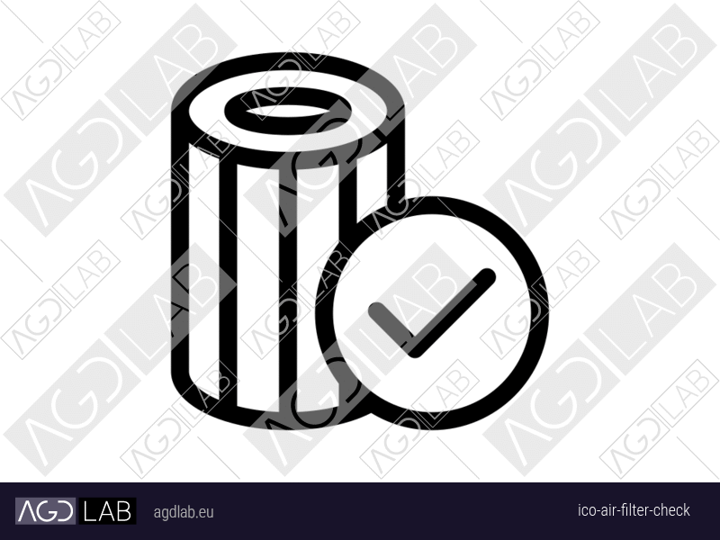 Air filter check icon
