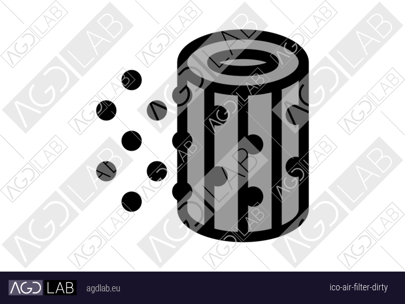 Air filter dirty icon