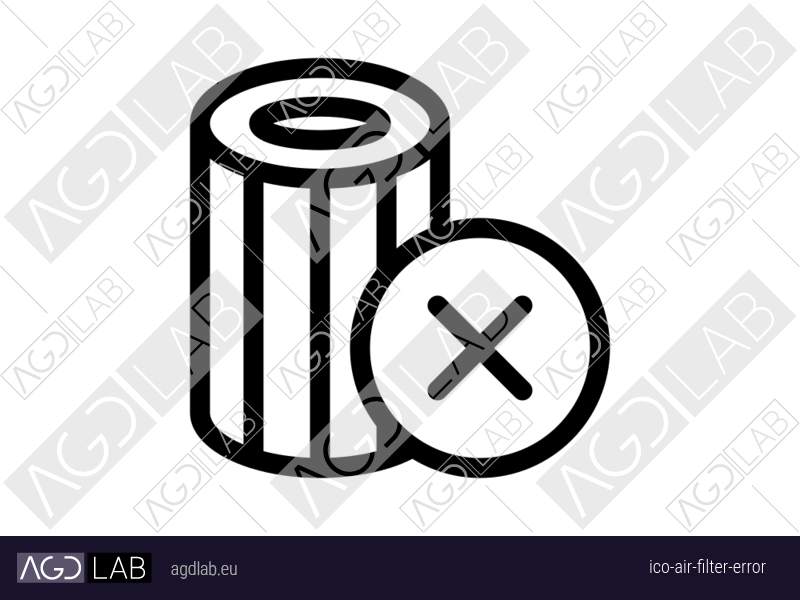 Air filter error icon