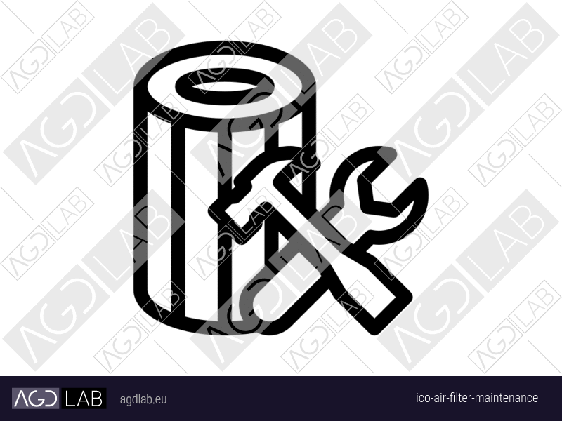 Air filter maintenance icon