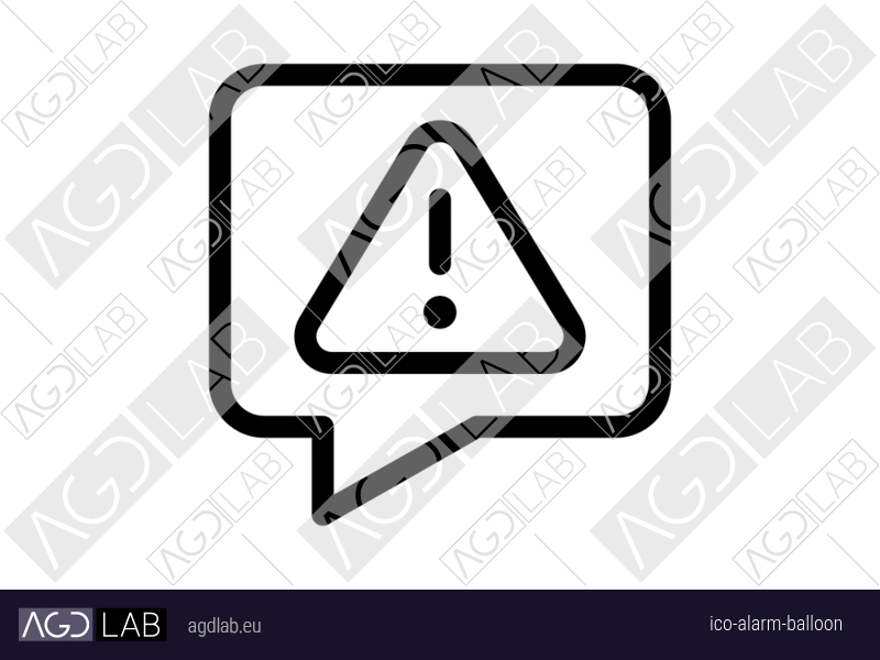 Alarm balloon icon