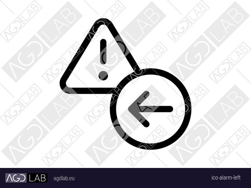 Alarm left icon