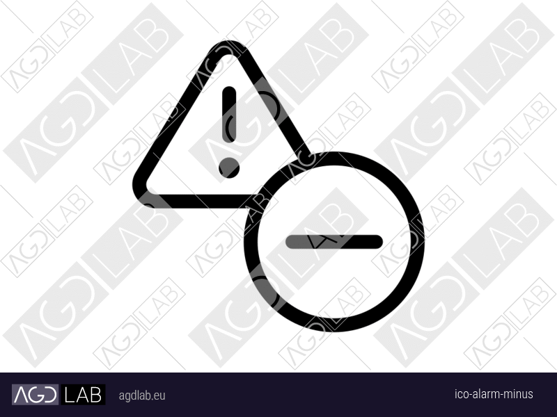 Alarm minus icon