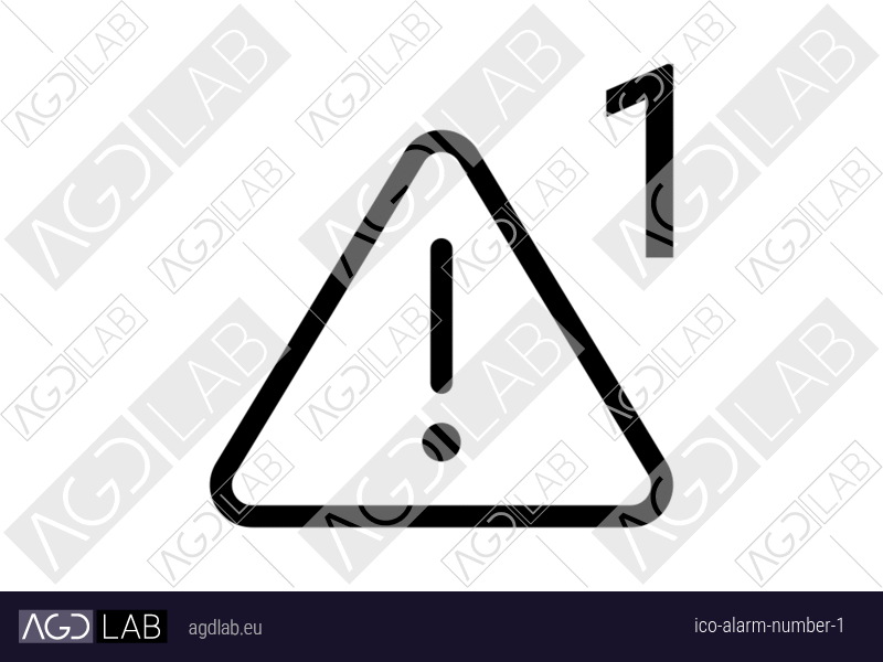 Alarm number 1 icon