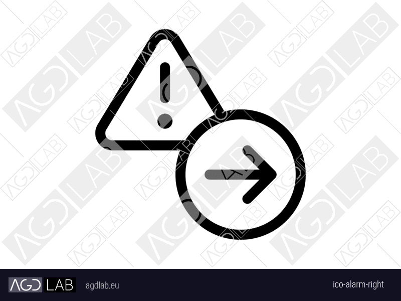 Alarm right icon