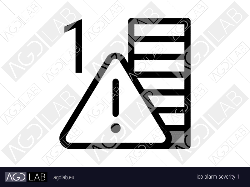 Alarm severity 1 icon