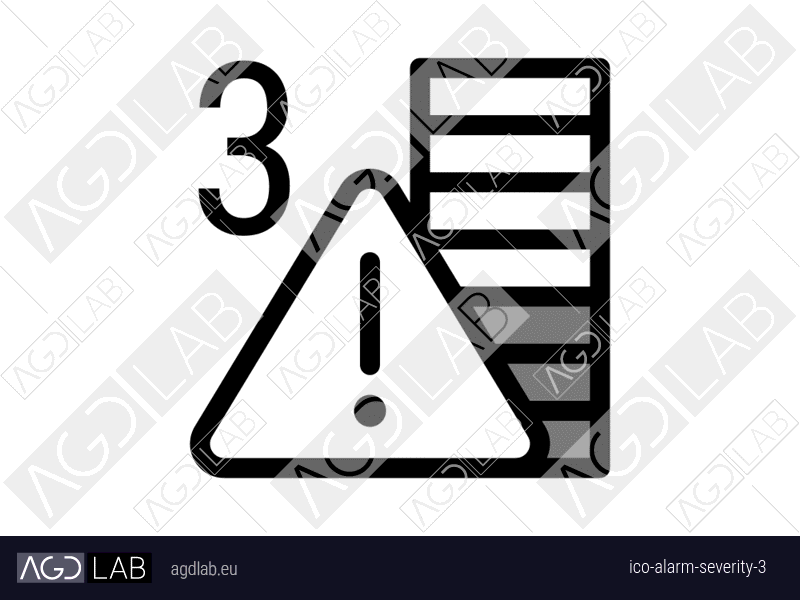 Alarm severity 3 icon