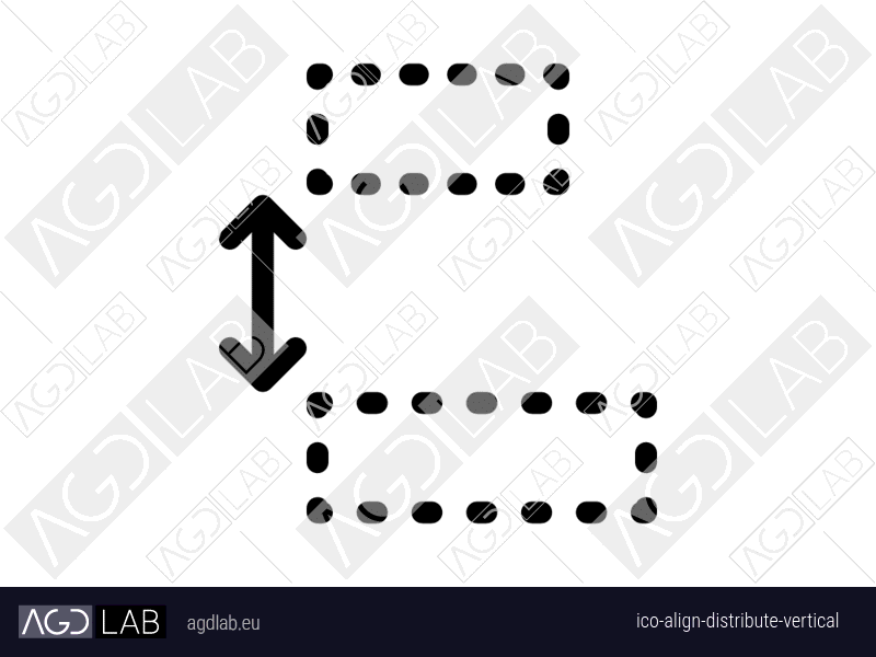 Align distribute vertical icon
