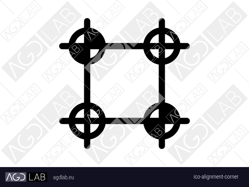 Alignment corner icon
