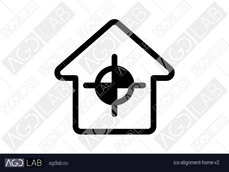 Alignment home alternative version icon