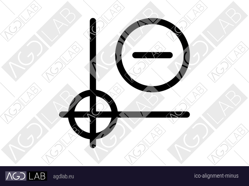 Alignment minus icon