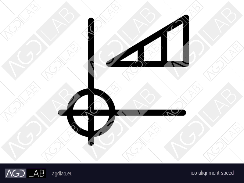 Alignment speed icon