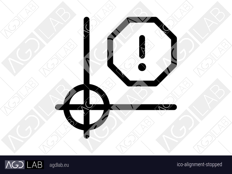 Alignment stopped icon