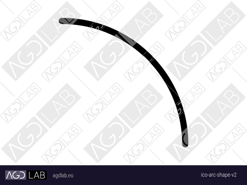 Arc shape alternative version icon