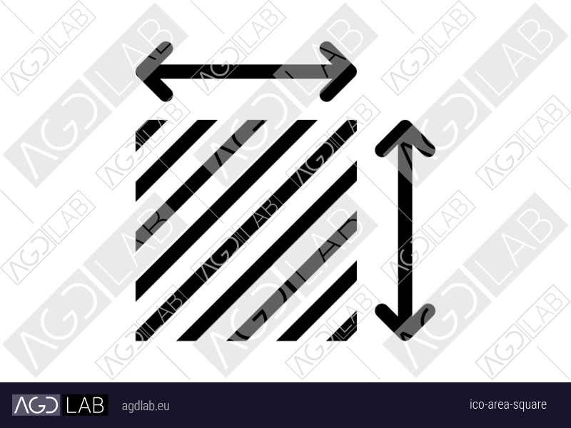 Area square icon