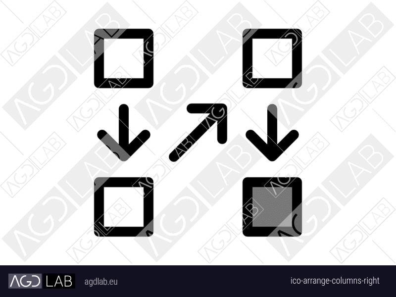 Arrange columns right icon