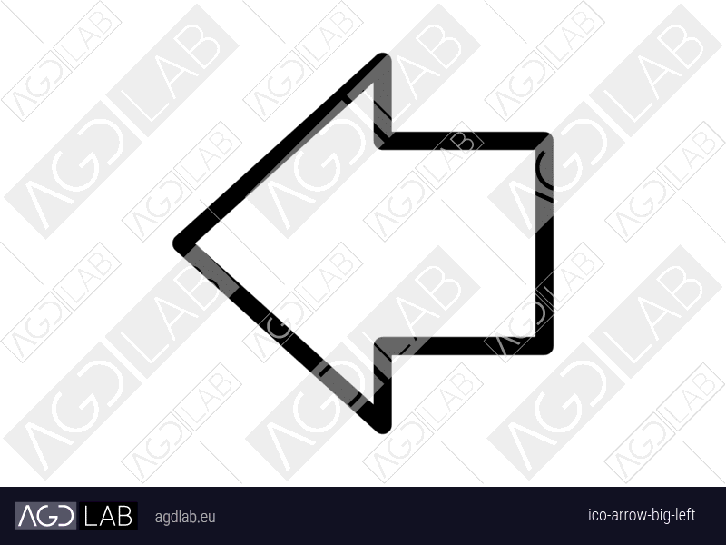 Arrow big left icon