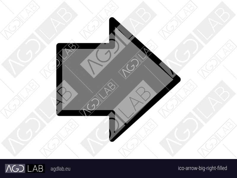 Arrow big right filled icon