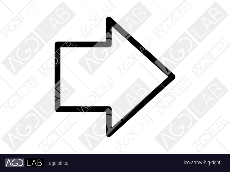 Arrow big right icon
