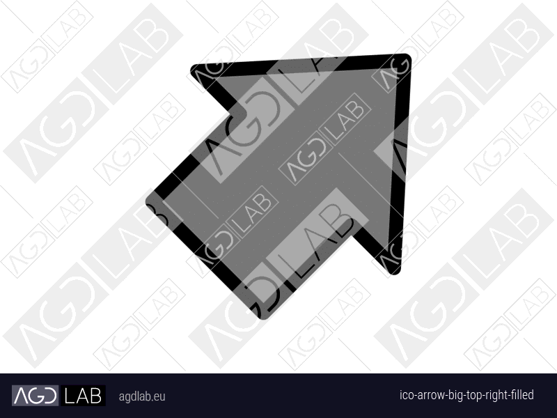 Arrow big top right filled icon