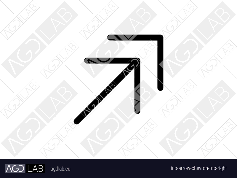 Arrow chevron top right icon