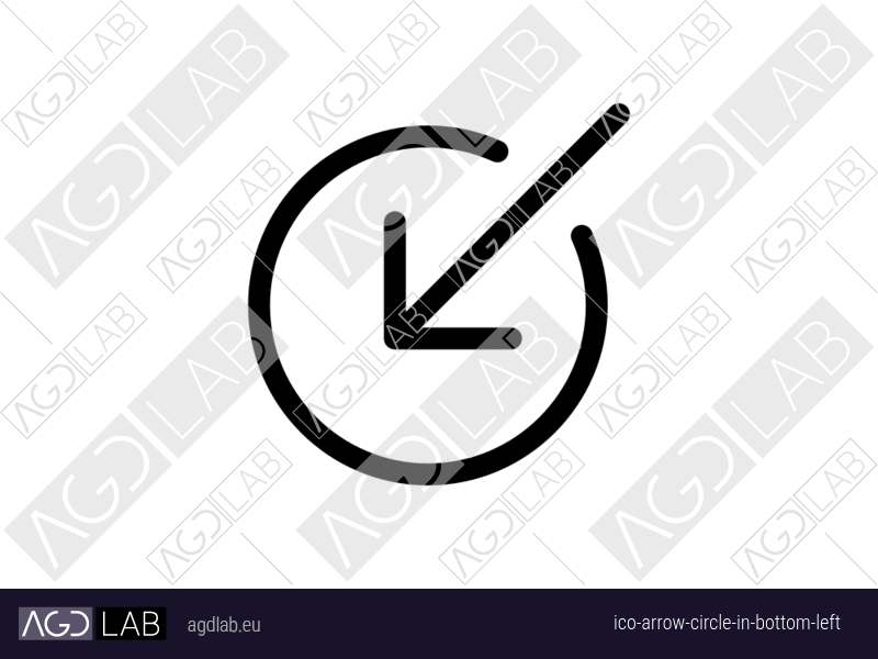 Arrow circle in bottom left icon