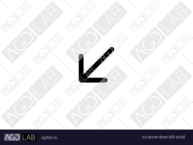 Arrow down left small icon
