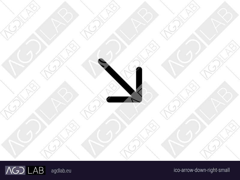 Arrow down right small icon