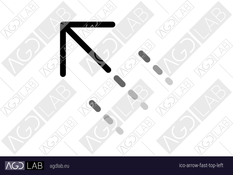 Arrow fast top left icon