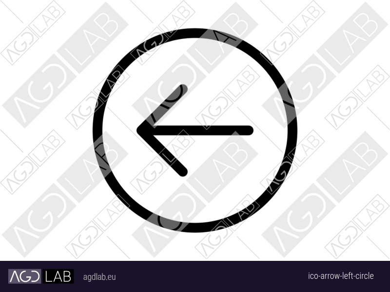 Arrow left circle icon