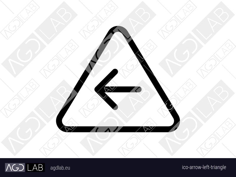 Arrow left triangle icon